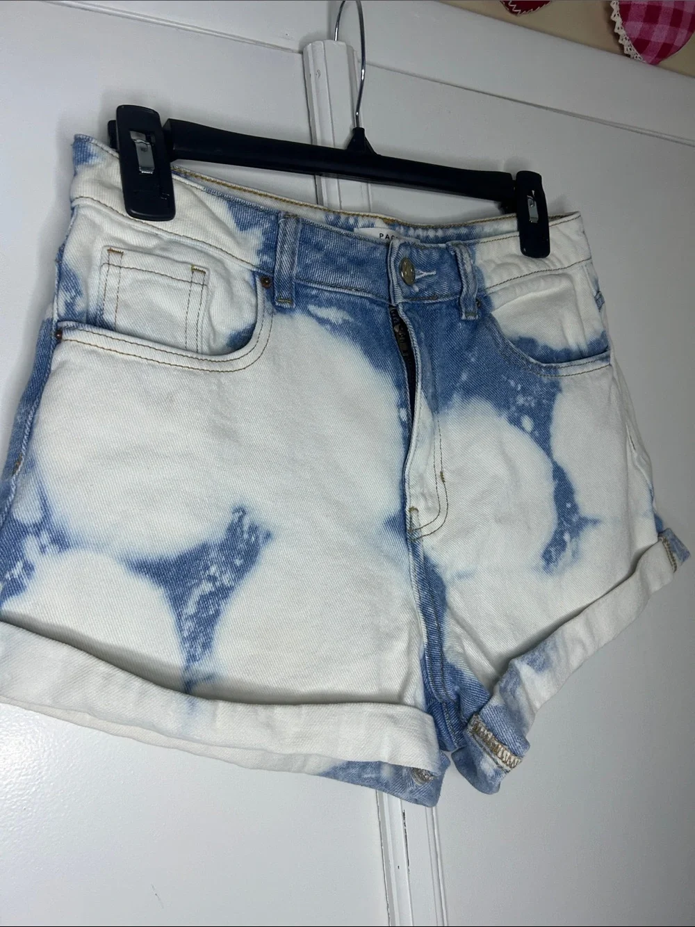 PacSun Tie Dye Mom Shorts - Denim